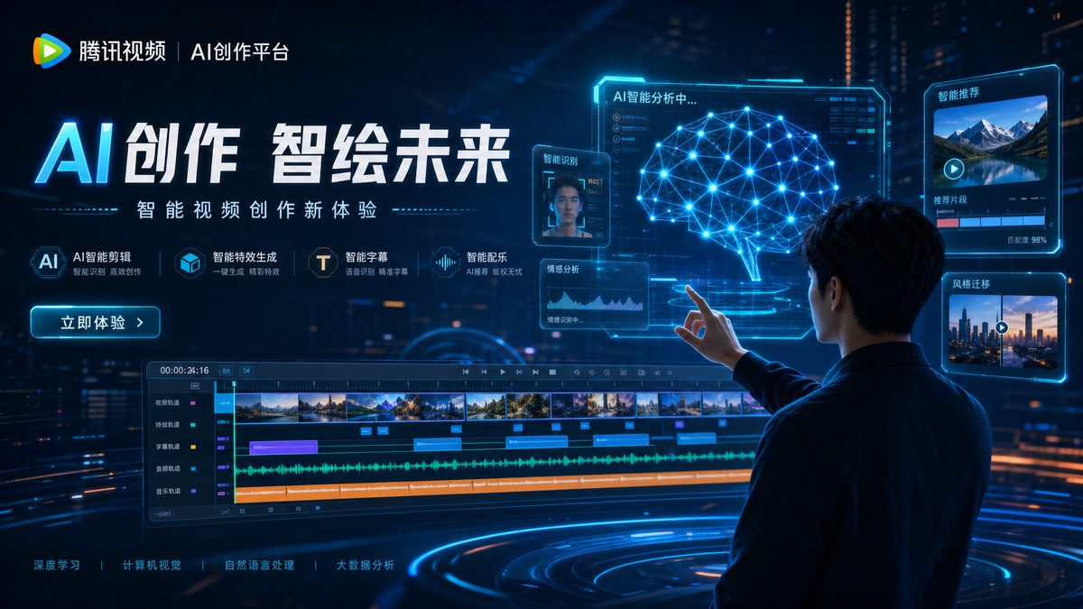 青柠视频 AI视频剪辑与智能创作界面展示